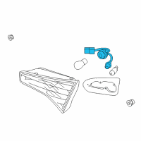 OEM Kia Bulb Holder & Wiring Assembly Diagram - 924524C500