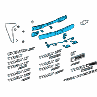 OEM 2018 Chevrolet Trax Molding Diagram - 42621072