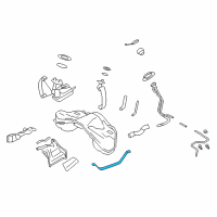 OEM 2020 Nissan GT-R Band Assy-Fuel Tank Mounting Diagram - 17406-JF00A