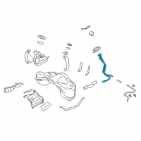 OEM 2017 Nissan GT-R Tube Assy-Filler Diagram - 17221-KB60A