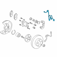 OEM 2014 Scion iQ ABS Sensor Wire Diagram - 89542-74010