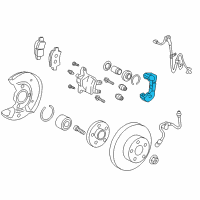 OEM 2013 Scion iQ Caliper Mount Diagram - 47721-74010