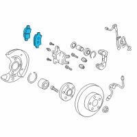 OEM Scion Front Pads Diagram - 04465-74020