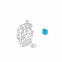 OEM 2010 Acura MDX Relay Assembly, Fuel Pump (Denso) Diagram - 39794-SDA-004