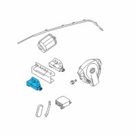 OEM 2015 Nissan Rogue Select Sensor-Side AIRBAG, LH Diagram - K8831-1VK0A