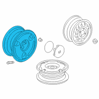 OEM 2001 Honda Insight Disk, Aluminum Wheel (14X5 1/2Jj) (Asahi) Diagram - 42700-S3Y-E31