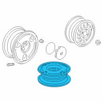 OEM Honda Insight Disk, Aluminum Wheel (14X4T) (Asahi) Diagram - 42700-S3Y-A21