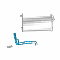 OEM 2010 Dodge Journey Cooler-CONDENSER And Trans Cooler Diagram - 68038244AA