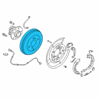 OEM Nissan Drum-Brake, Rear Axle Diagram - 43206-5RB0B