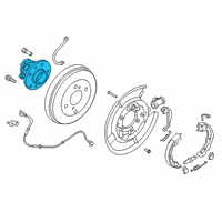 OEM Nissan Kicks Hub Assembly-Rear Axle Diagram - 43202-5EE1A