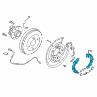 OEM 2021 Nissan Versa Shoe Set-Rear Brake Diagram - D4060-5RB0A