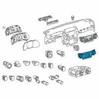 OEM 2021 Toyota 4Runner Dash Control Unit Diagram - 55910-35311