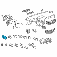 OEM 2015 Toyota 4Runner Power Switch Diagram - 89611-35021