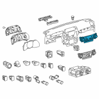 OEM 2021 Toyota 4Runner Dash Control Unit Diagram - 55910-35301