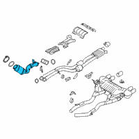 OEM 2015 BMW M3 Catalytic Converter Diagram - 18-32-7-848-044