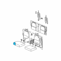 OEM 2006 Dodge Dakota Rear Seat Cushion Left Diagram - 1JL191J3AA