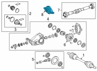 OEM 2020 Toyota Camry Rear Support Diagram - 37230-49025