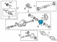 OEM 2016 Lexus NX200t Case Sub-Assembly, Differential Diagram - 41301-52100