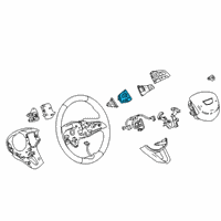 OEM 2020 Cadillac XT6 Cruise Switch Diagram - 13536136