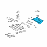 OEM 2017 Toyota Corolla Center Floor Pan Diagram - 58211-02270