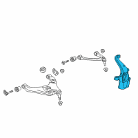 OEM 2022 Chevrolet Colorado Steering Knuckle Diagram - 23298404