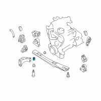 OEM 1999 Nissan Quest Pad-Engine Mounting Member Diagram - 11248-0B010