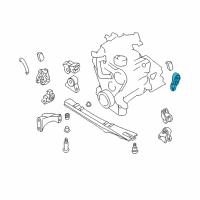 OEM 1999 Nissan Quest Engine Mounting Insulator Assembly, Front Left Diagram - 11220-7B000