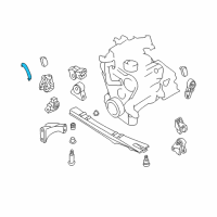 OEM 1996 Nissan Quest Stay-Engine Mounting, Rear Diagram - 11337-0B000