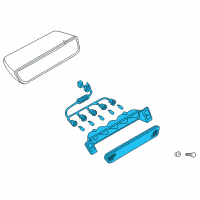 OEM Infiniti QX4 Lamp Assembly-Stop Diagram - 26590-3W700