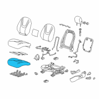 OEM 2015 Chevrolet Volt Seat Cushion Pad Diagram - 22928319