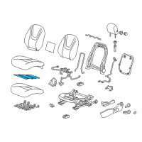 OEM 2014 Chevrolet Volt Seat Cushion Heater Diagram - 22928321