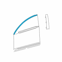 OEM 2011 Lexus GS450h Moulding, Front Door Window Frame, Upper LH Diagram - 75754-30080