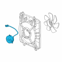 OEM 2015 Honda CR-V Motor, Cooling Fan Diagram - 38616-5LA-A01