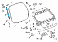 OEM Chevrolet Bolt EUV Support Strut Diagram - 42692593