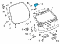 OEM 2022 Chevrolet Bolt EUV Hinge Diagram - 42759434