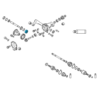 OEM 2018 Nissan Armada Bearing-Differential Side Diagram - 38440-EA000