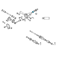 OEM 2007 Nissan Xterra Bearing-Drive Pinion, Front Diagram - 38140-EA000