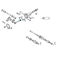 OEM 2018 Nissan Armada Bearing-Drive Pinion Diagram - 38120-EA000