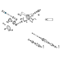 OEM 2010 Nissan Xterra Bearing-Side Shaft Diagram - 38440-EA500