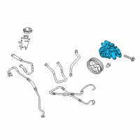 OEM Lincoln Power Steering Pump Diagram - 7L1Z-3A674-BRM