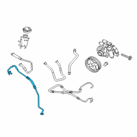 OEM 2007 Lincoln Navigator Upper Hose & Tube Diagram - 7L1Z-3A713-E