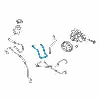 OEM 2008 Lincoln Navigator Lower Hose & Tube Diagram - 7L1Z-3A713-B