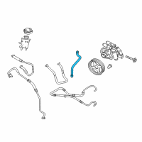 OEM 2008 Lincoln Navigator Reservoir Hose Diagram - 7L1Z-3691-A