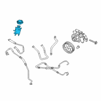 OEM 2008 Lincoln Navigator Reservoir Assembly Diagram - 7L1Z-3E764-A