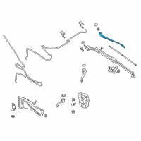 OEM 2013 Ford C-Max Wiper Arm Diagram - DM5Z-17526-D