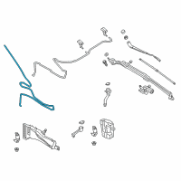 OEM 2013 Ford C-Max Washer Hose Diagram - DM5Z-17A605-G