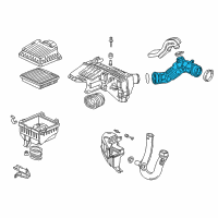 OEM Honda CR-V Tube, Air Flow Diagram - 17228-P3F-000