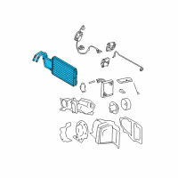 OEM 2008 Lincoln Town Car Heater Core Diagram - 3W1Z-18476-AA