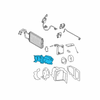 OEM 2009 Lincoln Town Car Heater Assembly Diagram - 6W1Z-18478-B