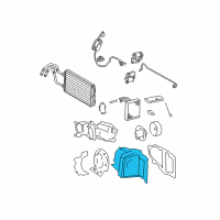 OEM 2010 Lincoln Town Car Evaporator Assembly Diagram - 6W1Z-19850-CA